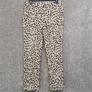 Chico's So Slimming girlfriend slim leopard print ankle jeans size (4 - 6)